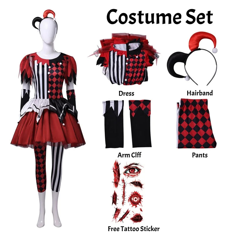 Couple Jester Halloween Costumes