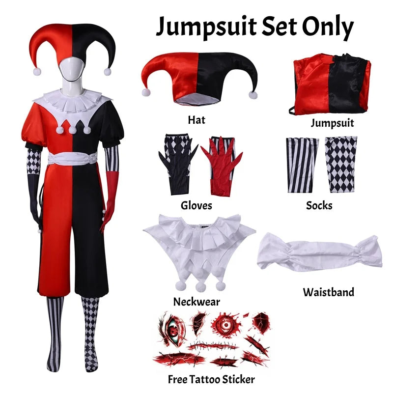 Couple Jester Halloween Costumes