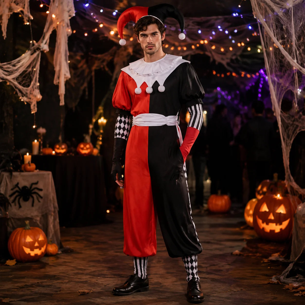 Couple Jester Halloween Costumes
