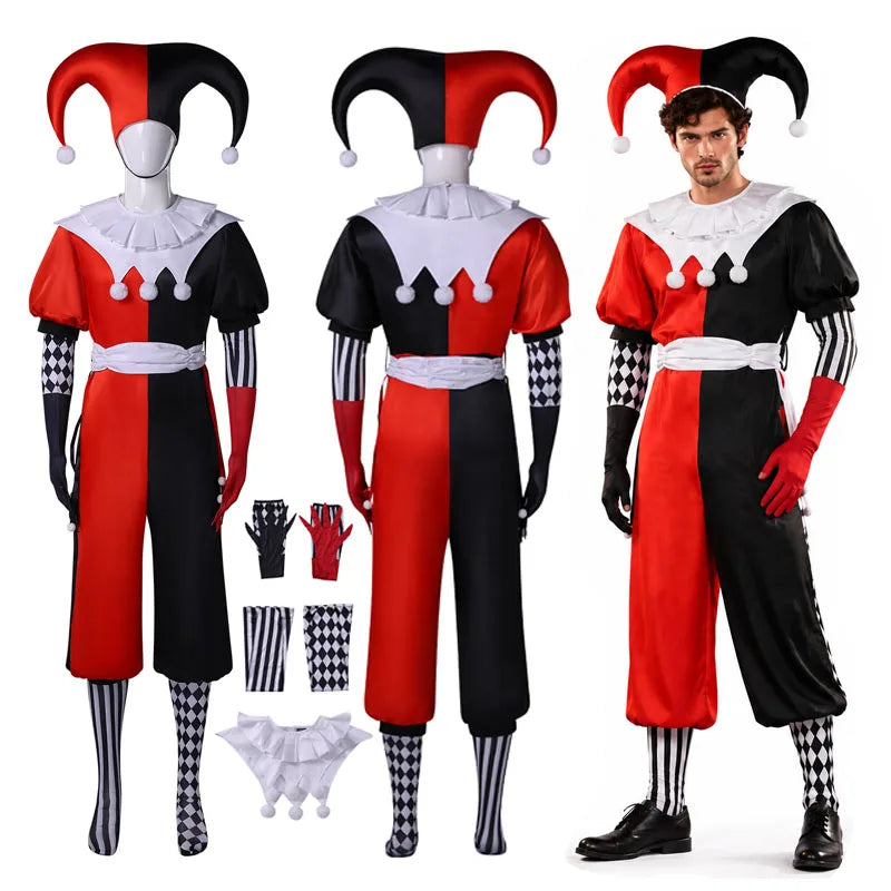 Couple Jester Halloween Costumes