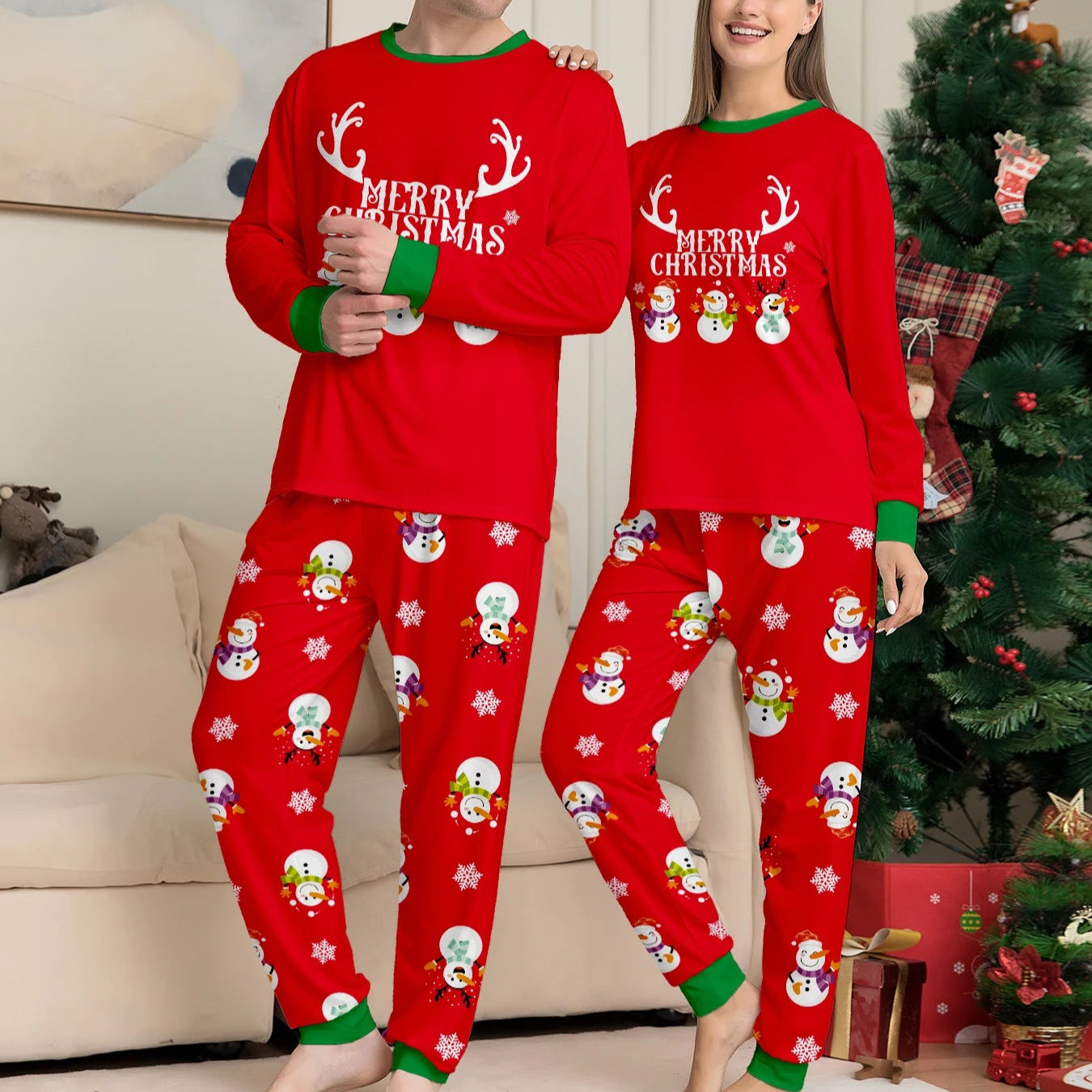 Couple Pajama Sets Christmas