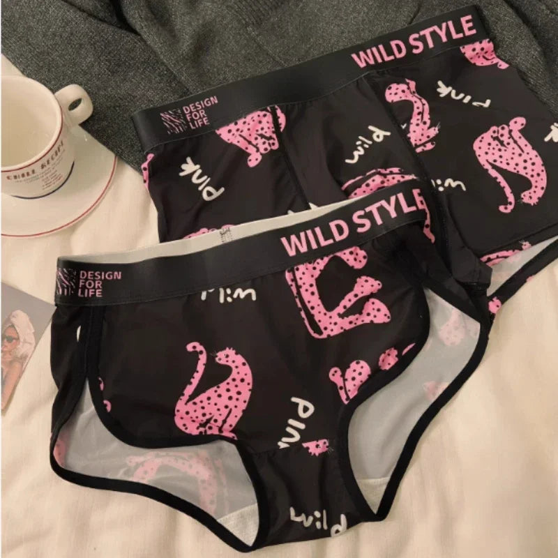 Couple Underwear Pink Leopard