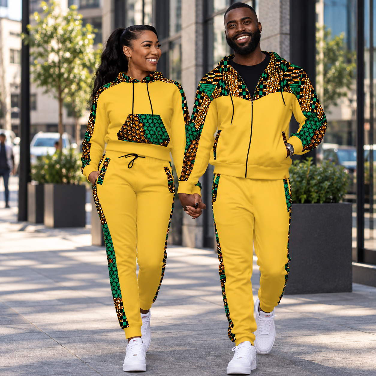 Couple track suits