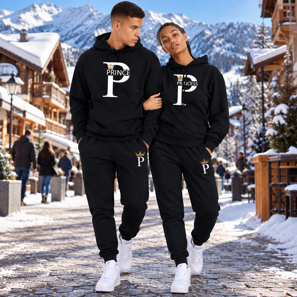 Princess matching tracksuit for Couples