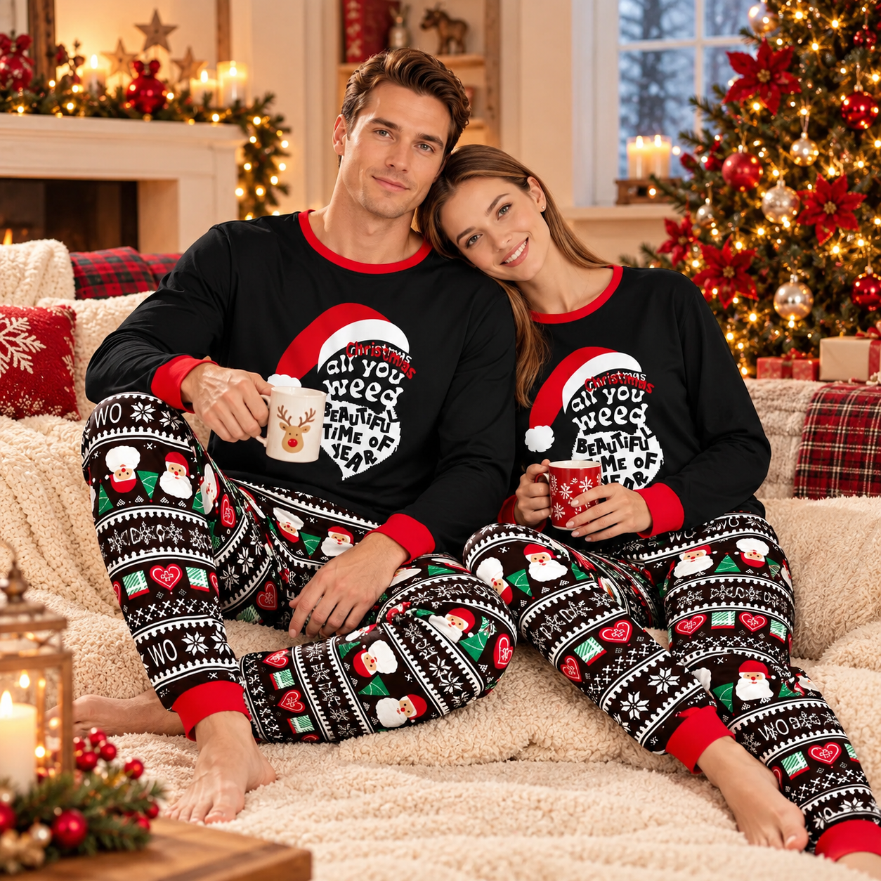 Christmas Couples Pajamas