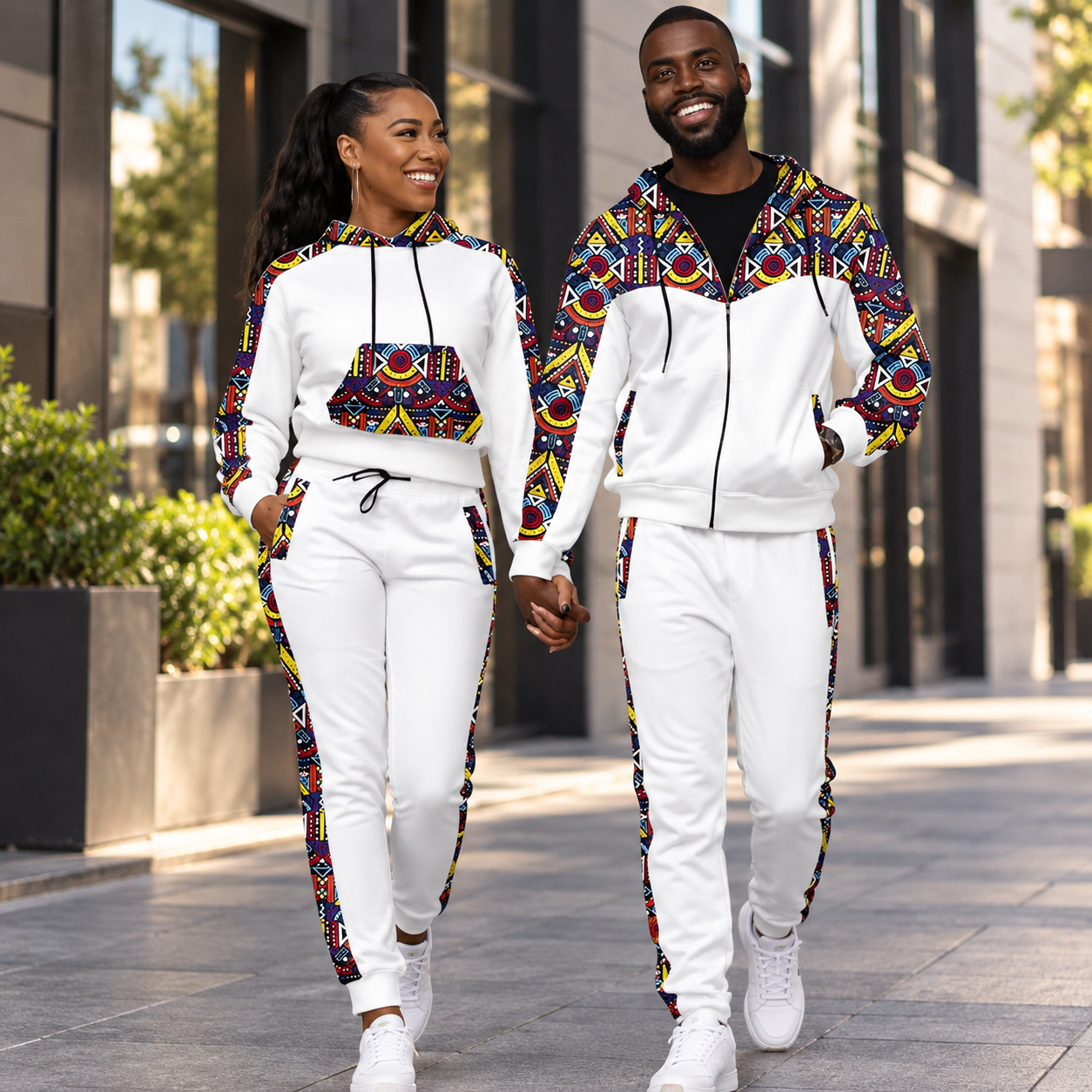 Couple track suits