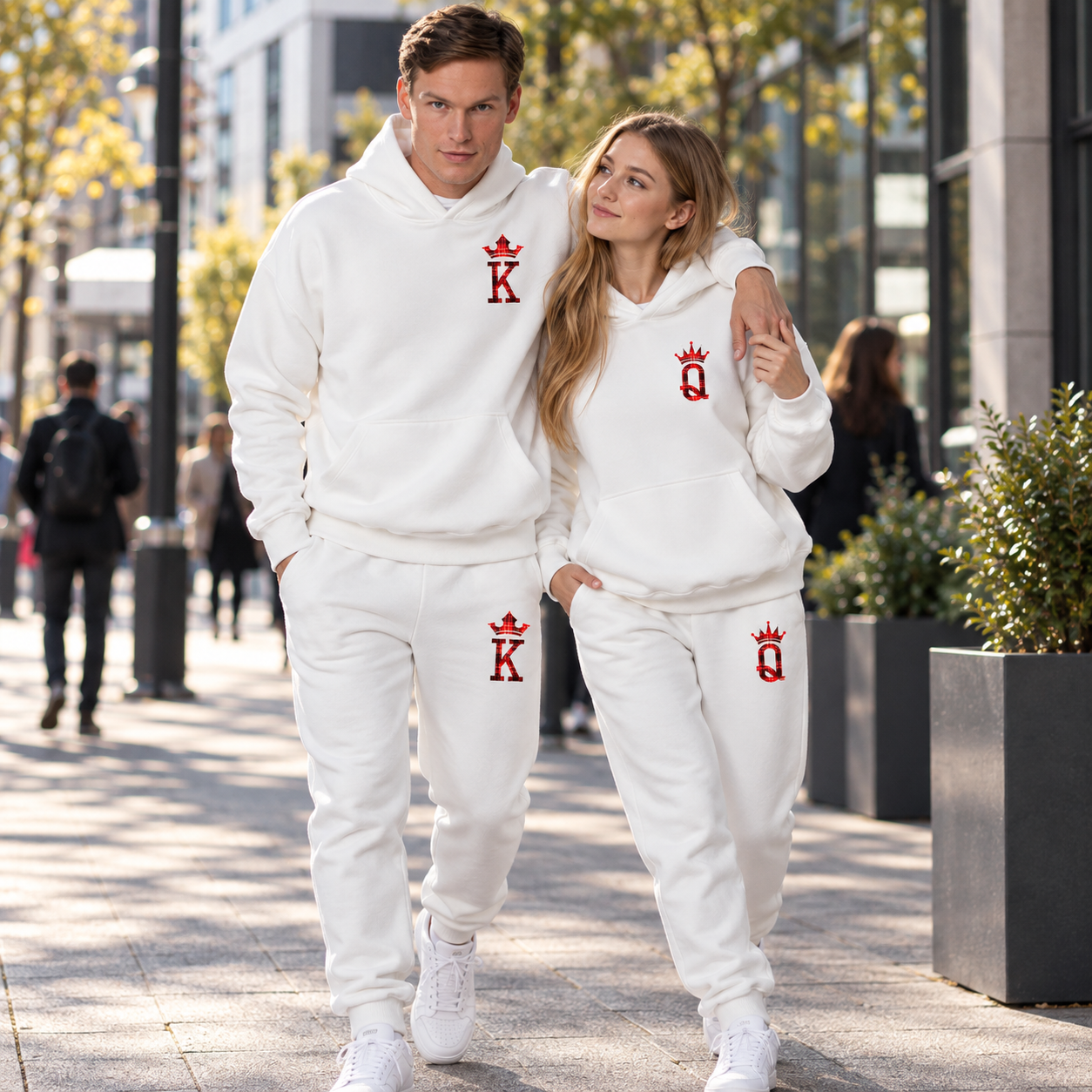 K Q Matching Tracksuits for Couples
