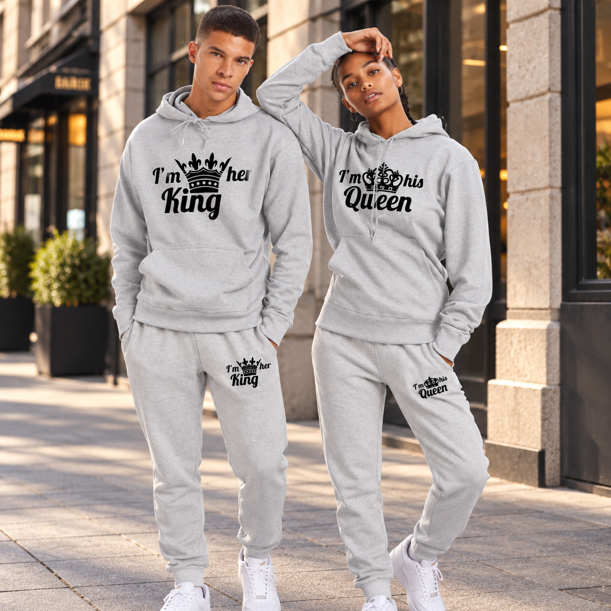 King matching tracksuit for couples