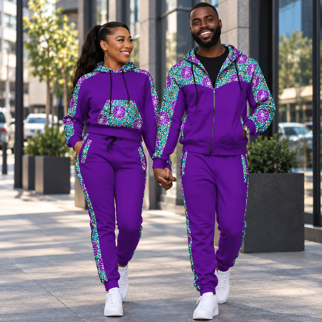 Couple track suits