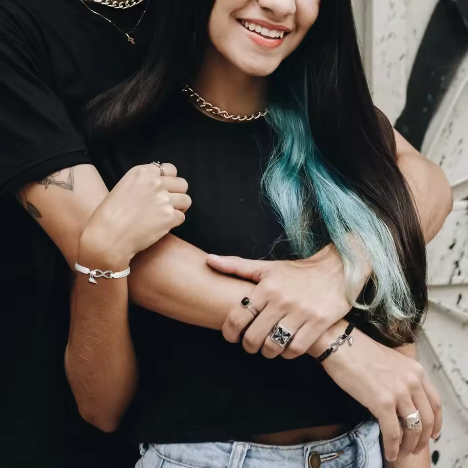 Couples Magnetic Infinity Bracelets