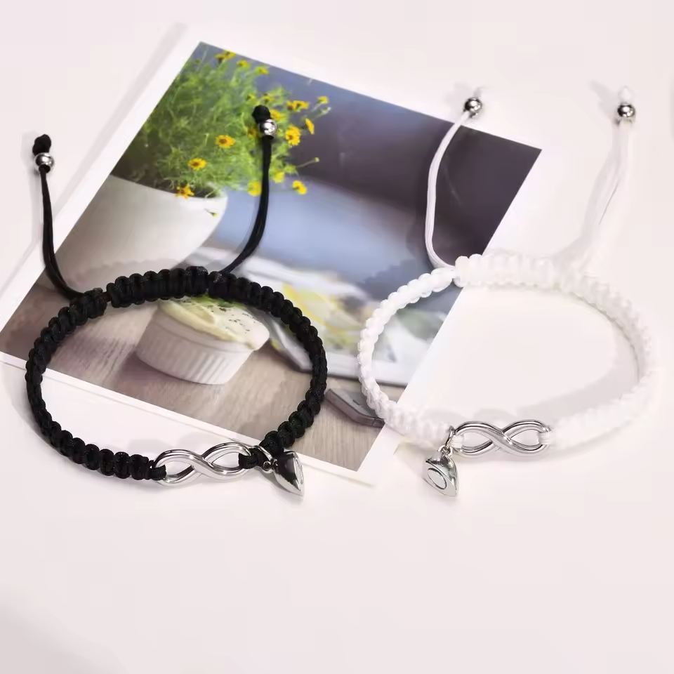 Couples Magnetic Infinity Bracelets