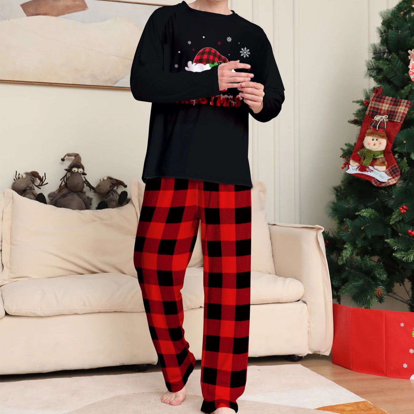 Couples Christmas Matching Pajamas