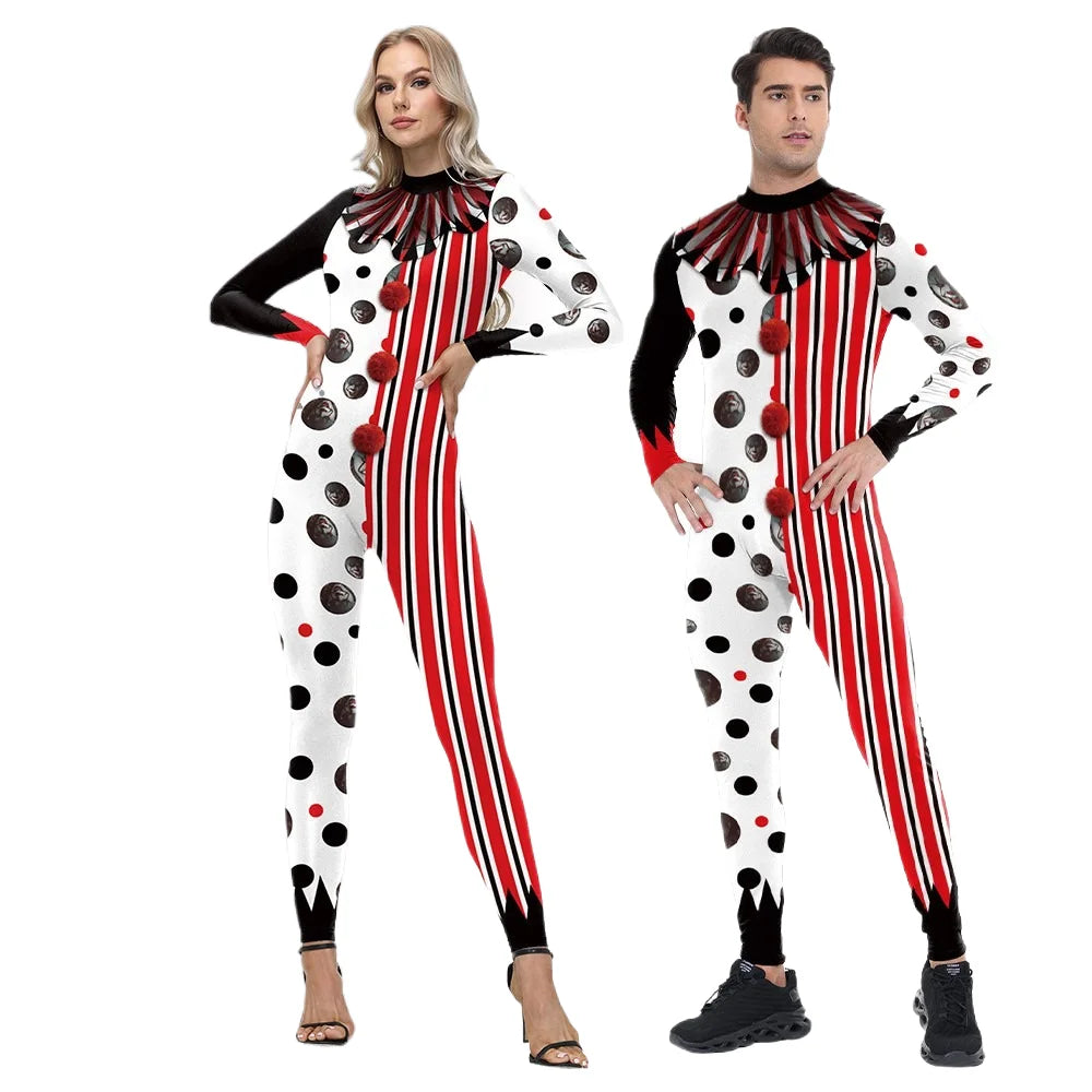 Couples Halloween Clown Costumes