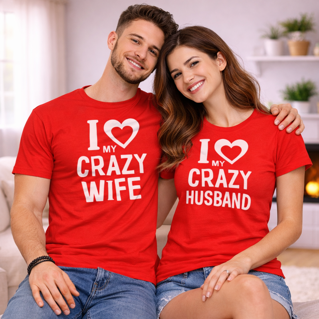 Couple t shirt husband and wife