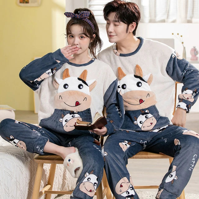 Instagram Matching Couple Sleepwear Cute Matching Couples Pajamas - Main Image