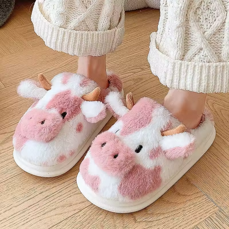 Cow Slippers for Couples