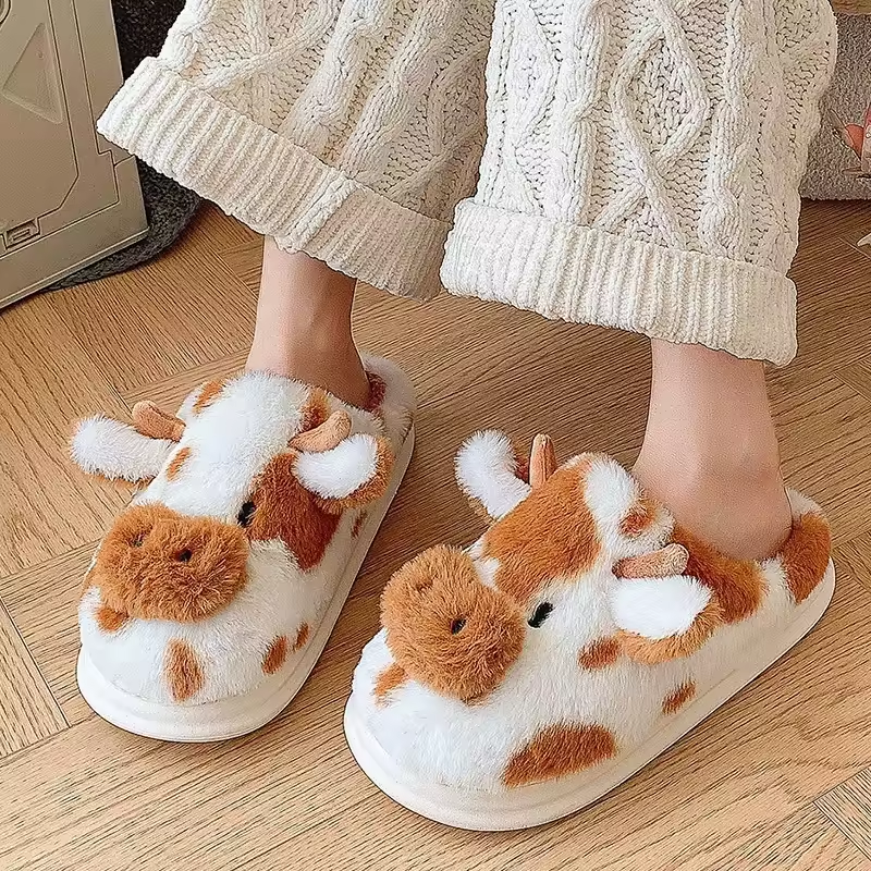 Cow Slippers for Couples
