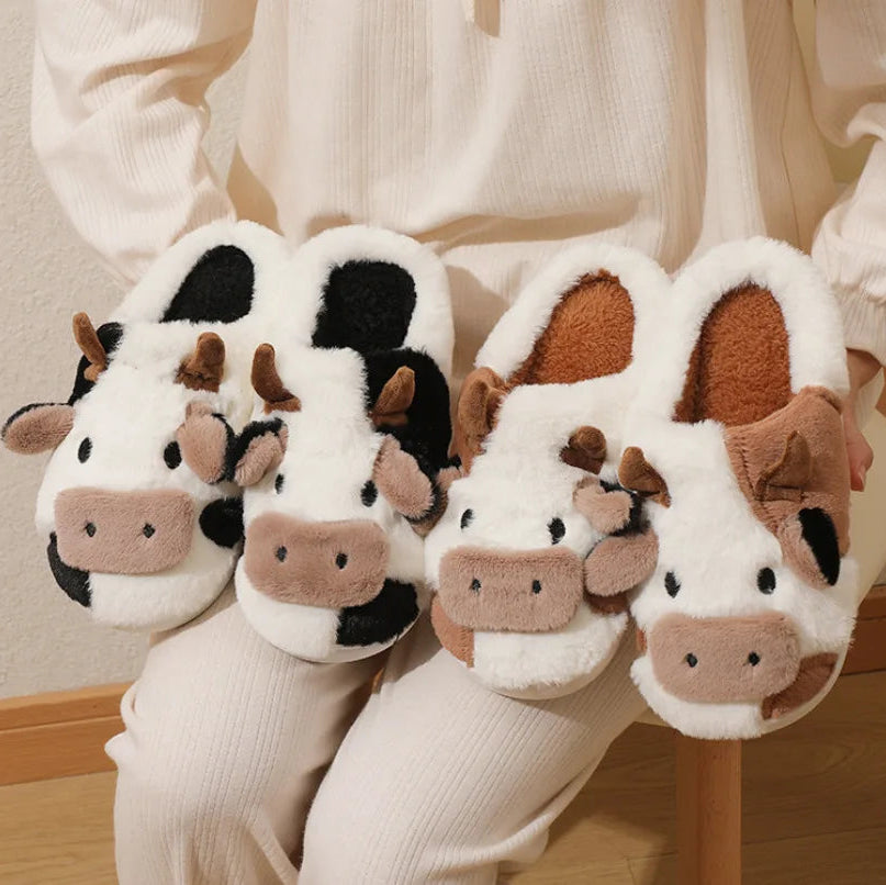 Cow Slippers for Couples