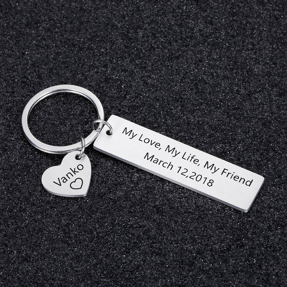 Customizable Couple Keychains Custom Couple Keychains | My Couple Goal