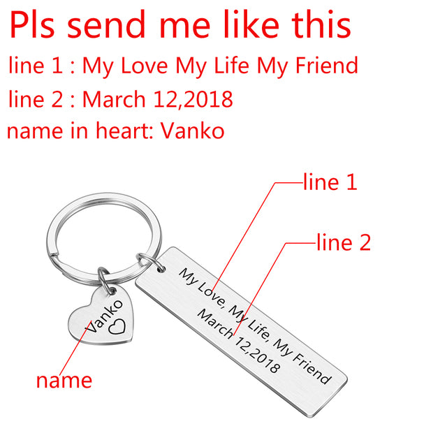 Custom Couple Keychains