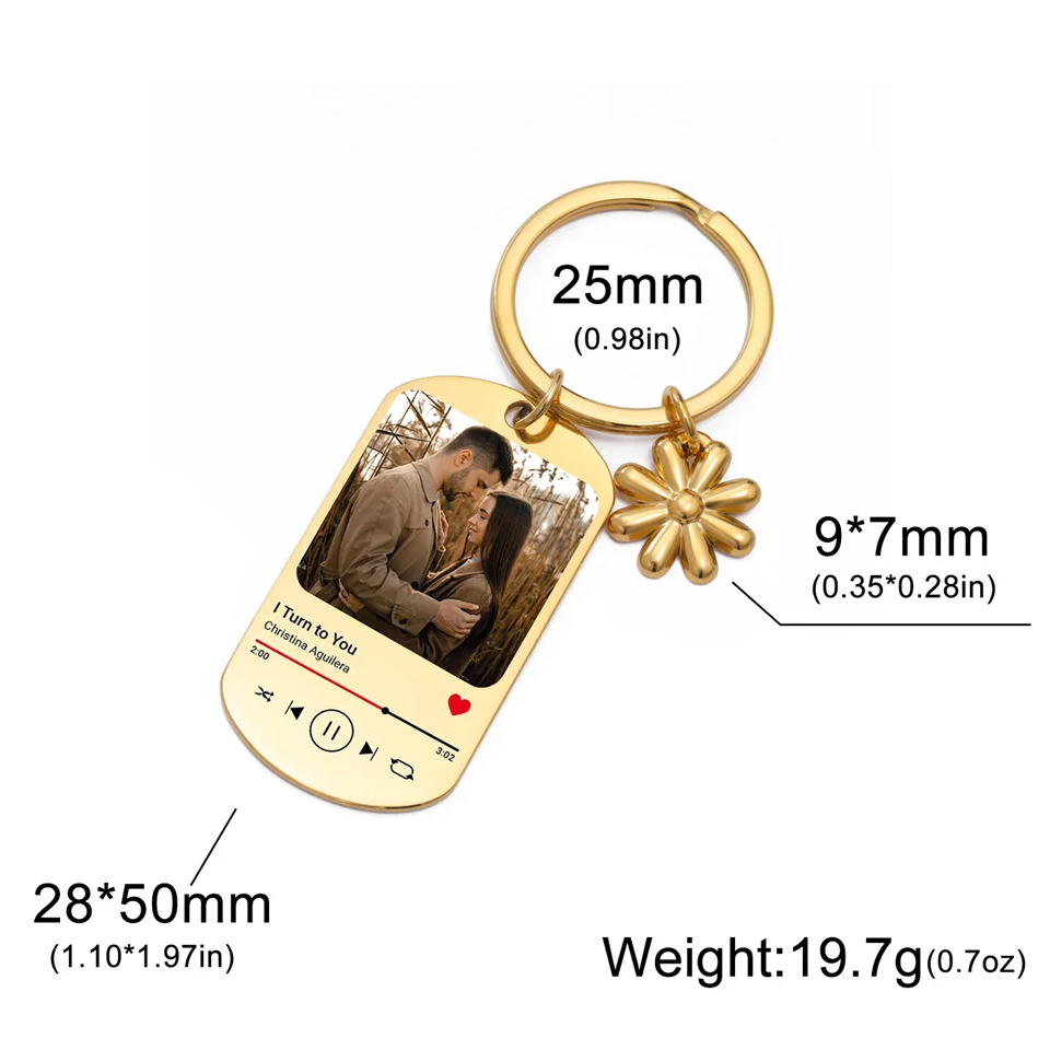 Custom Song Keychain