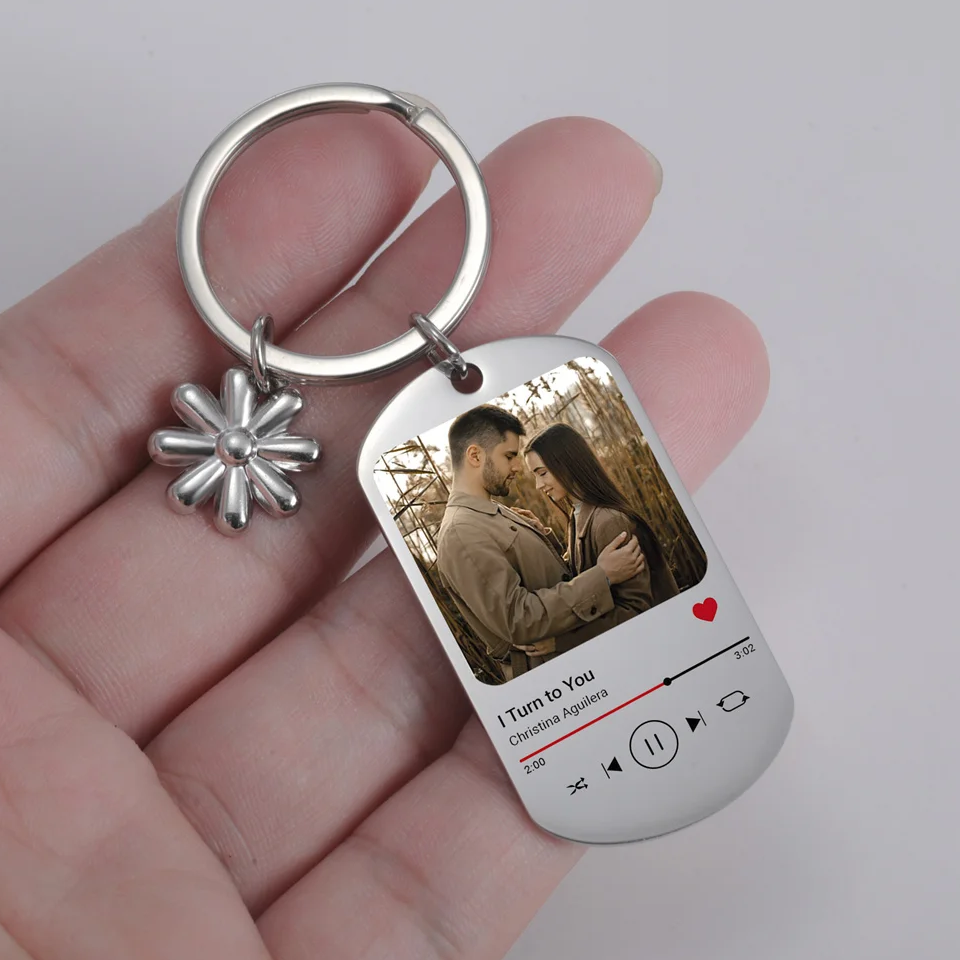 Custom Song Keychain