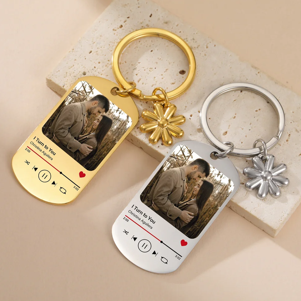 Custom Song Keychain