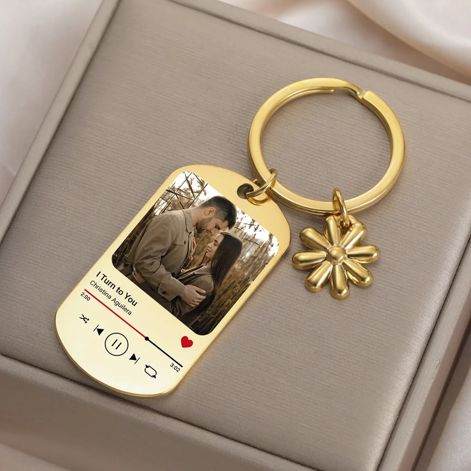 Custom Song Keychain