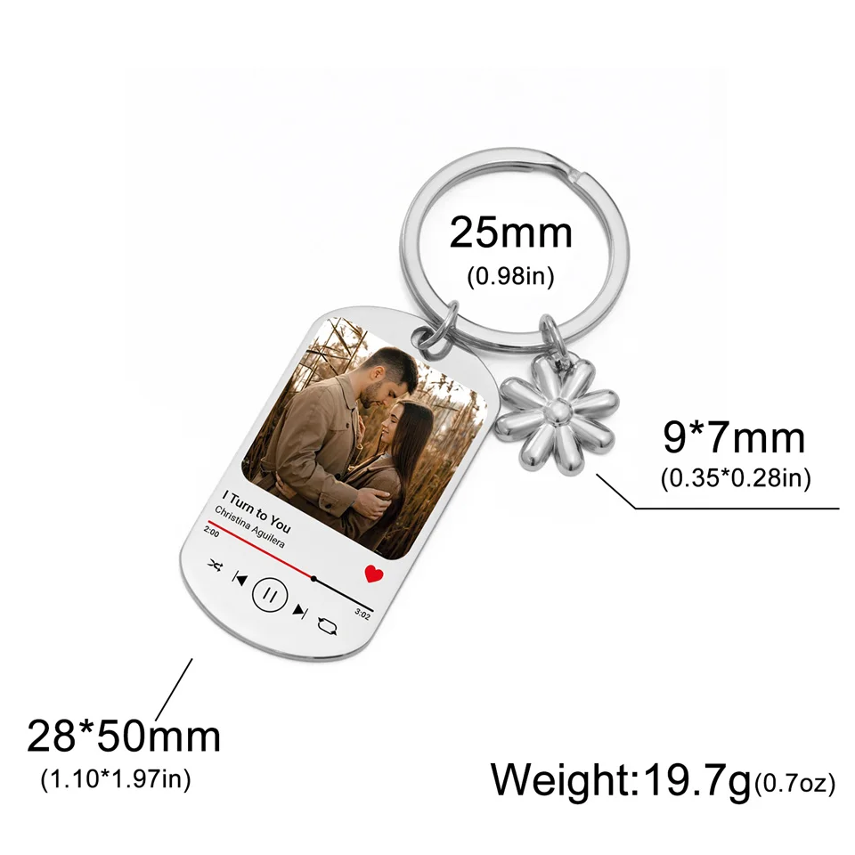 Custom Song Keychain