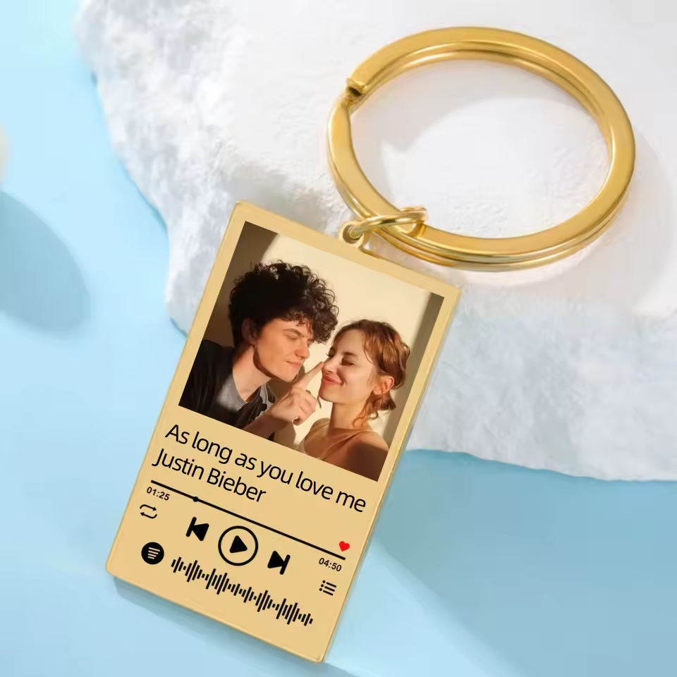 Custom Song Plaque Keychain