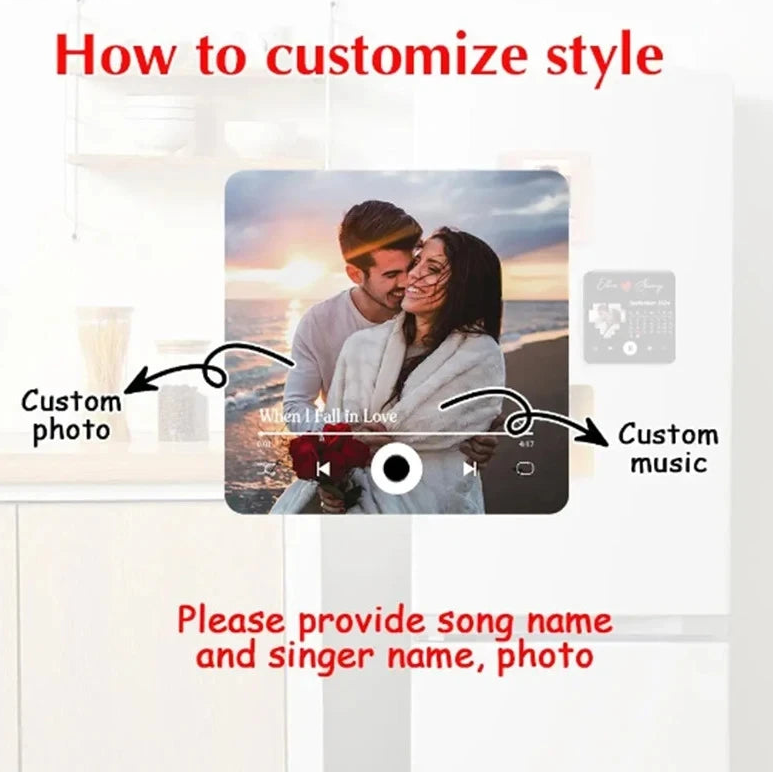 Custom Music Fridge Magnet