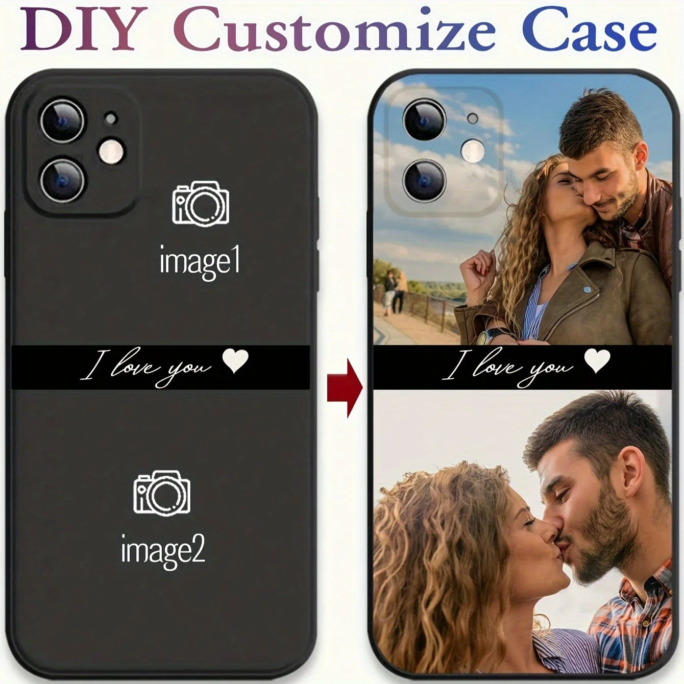 Custom Photo Phone Case Couple