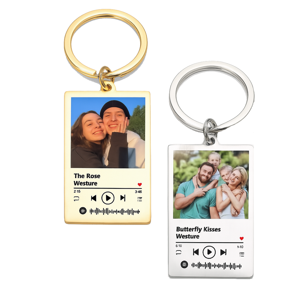 Custom Song Plaque Keychain