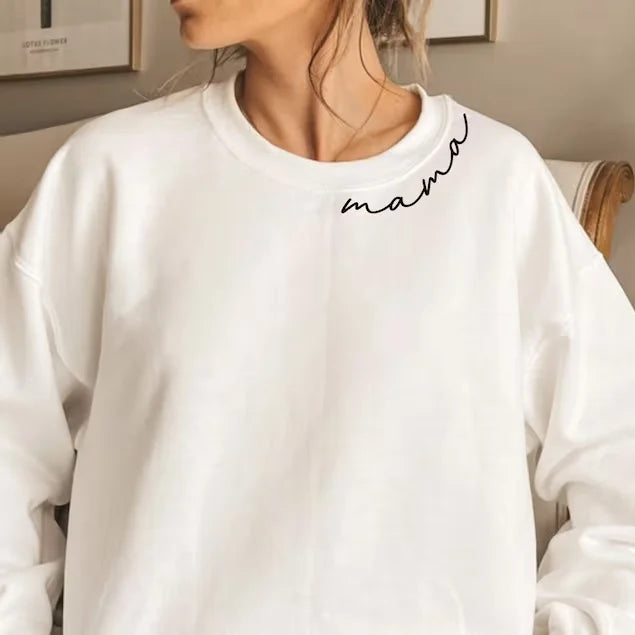 Custom Sweatshirts Shoulder Text