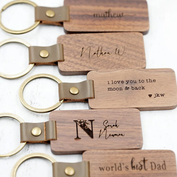 Custom Wood Keychains for Couples | My Couple Goal