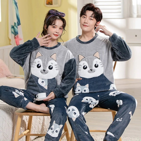 Cow Matching Couple Pajamas