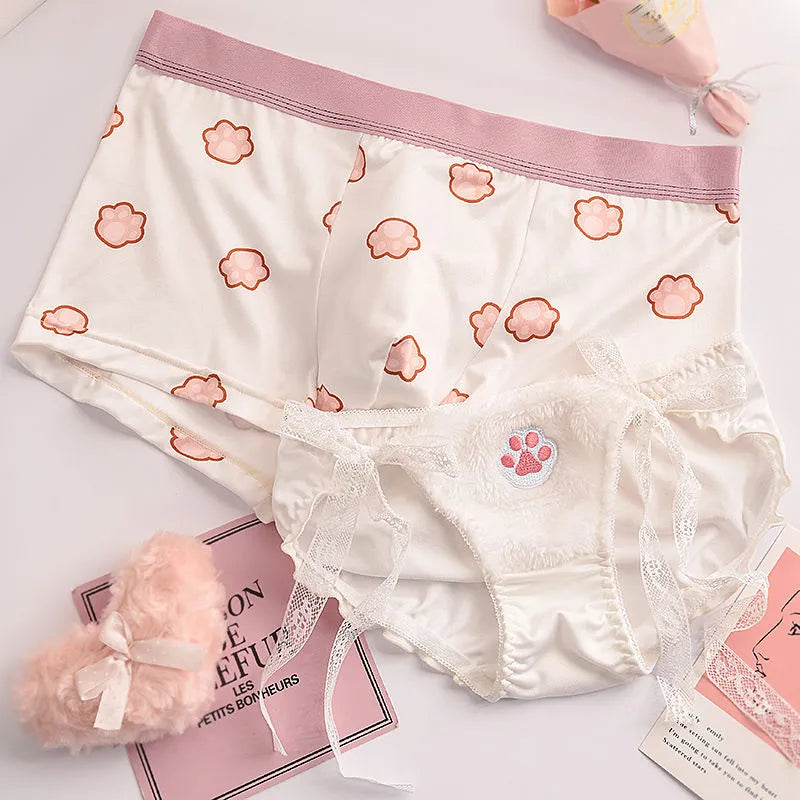 Cute Cat Couple Underwear