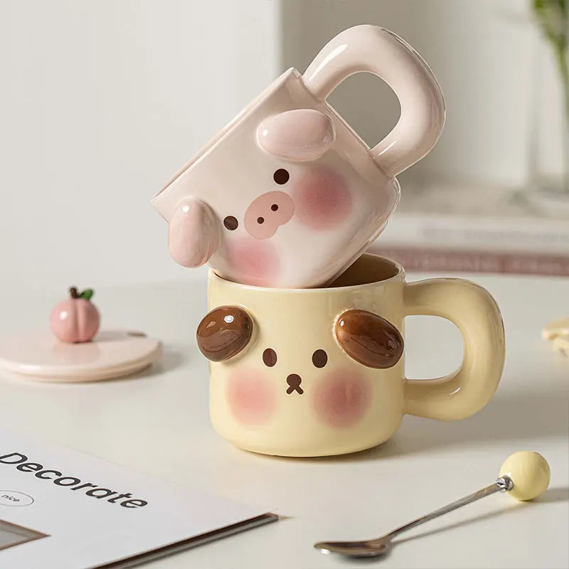Cute Couple Mug Set