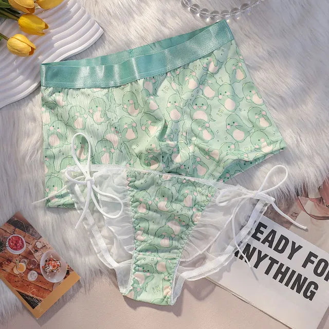 Cute Dino Couple Underwear