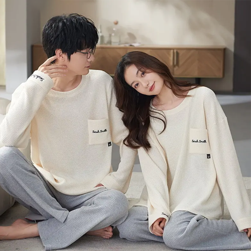 Cute Matching Cotton Pajamas for Couples