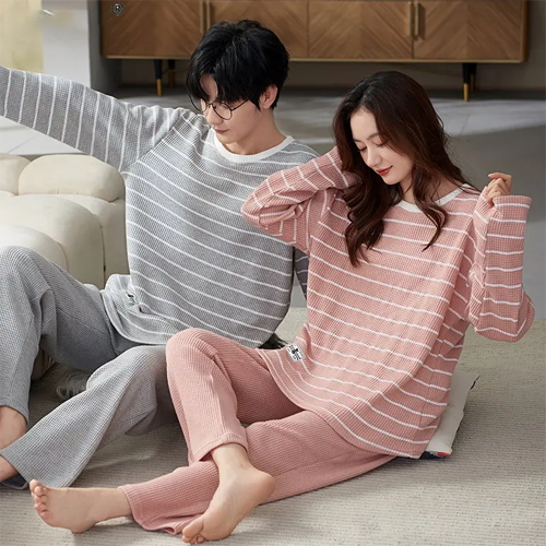 Cute Matching Cotton Pajamas for Couples