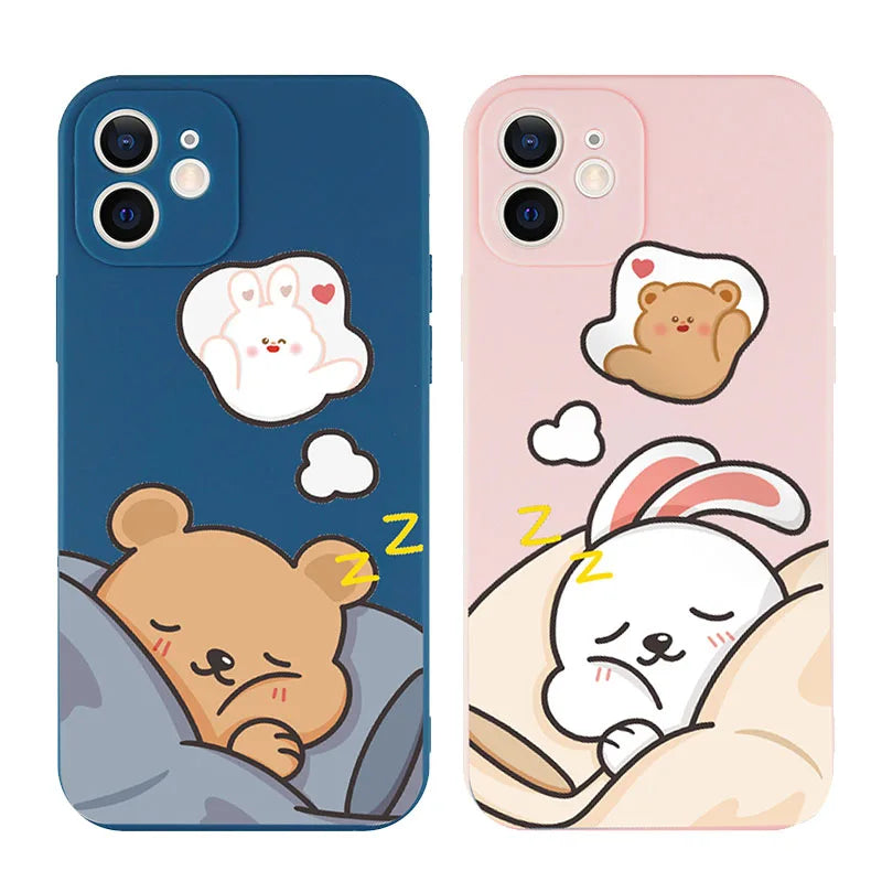 Cute Animal Couple Phone Case