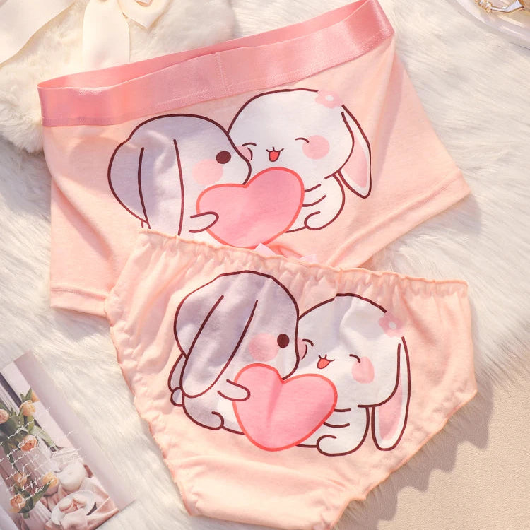 Cute Bunny Couple Underwear