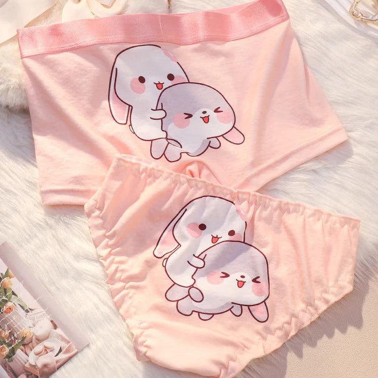 Cute Bunny Couple Underwear