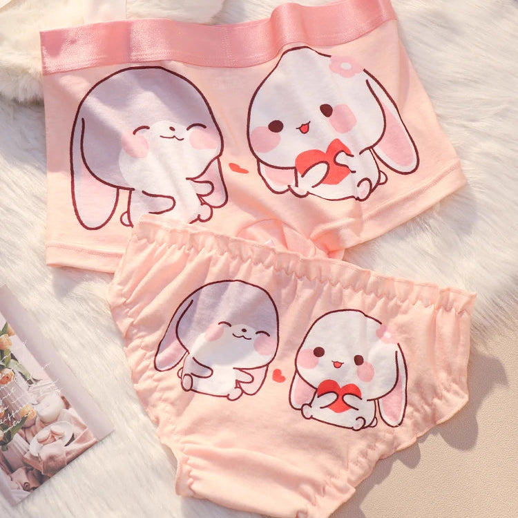 Cute Bunny Couple Underwear