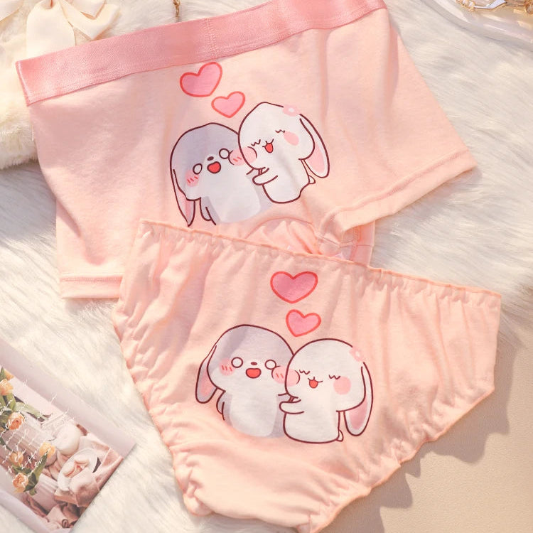 Cute Bunny Couple Underwear