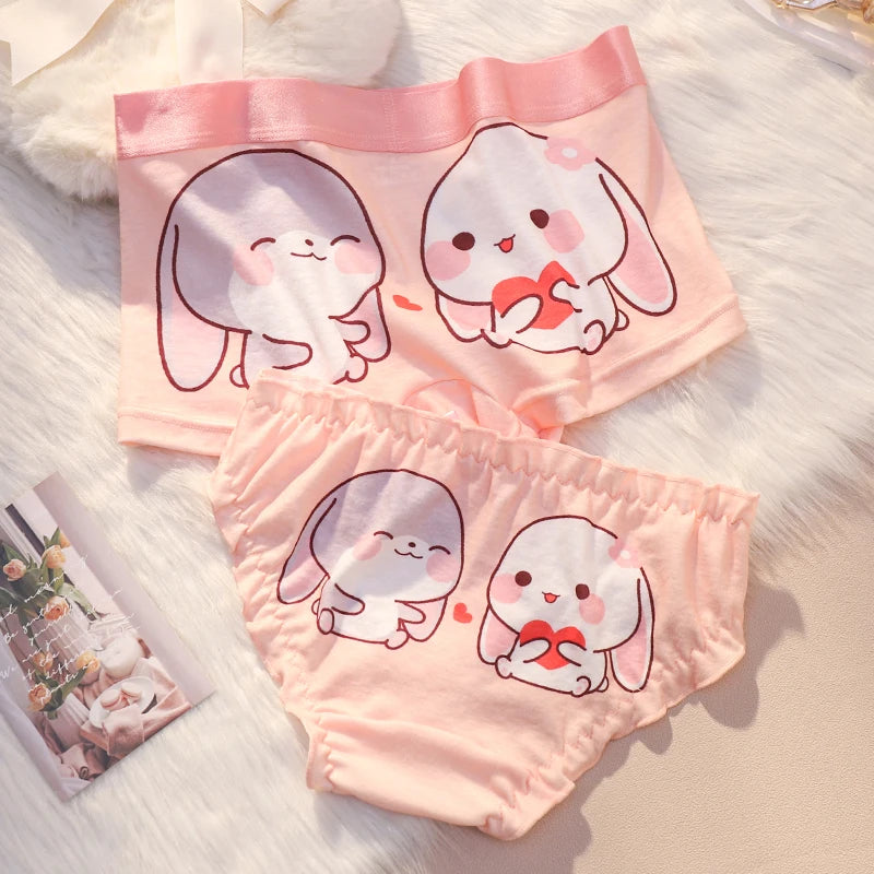 Cute Bunny Couple Underwear
