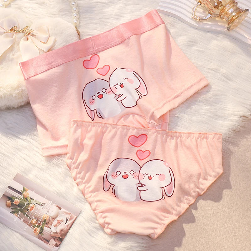 Cute Bunny Couple Underwear