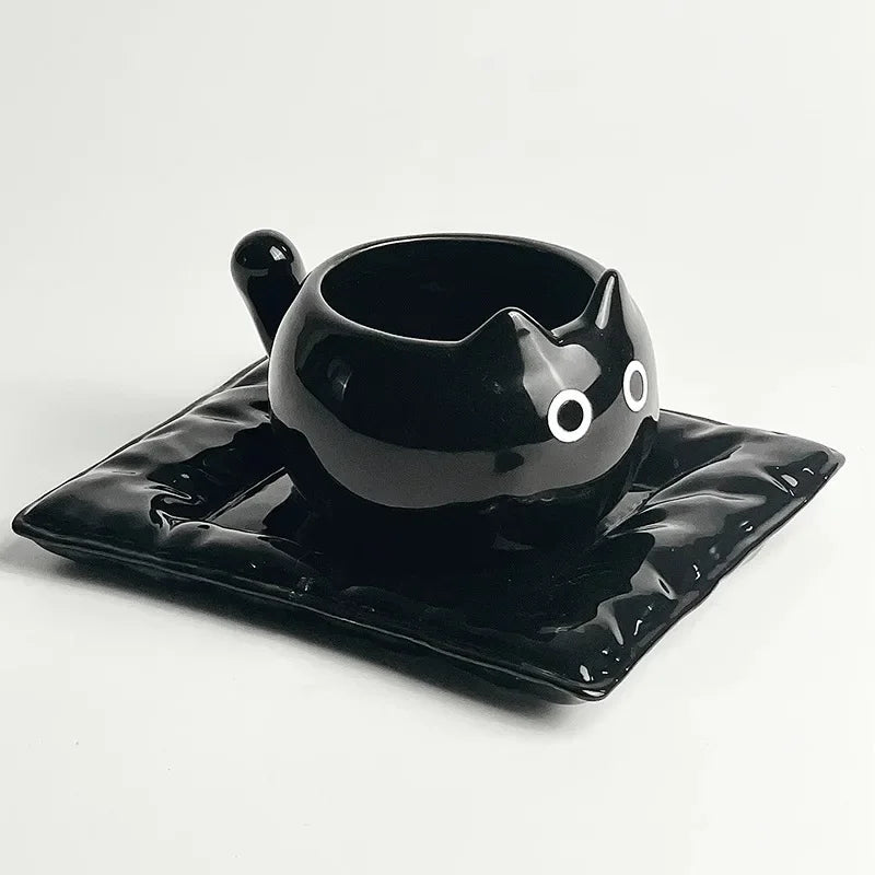 Cute Cat Couple Mugs