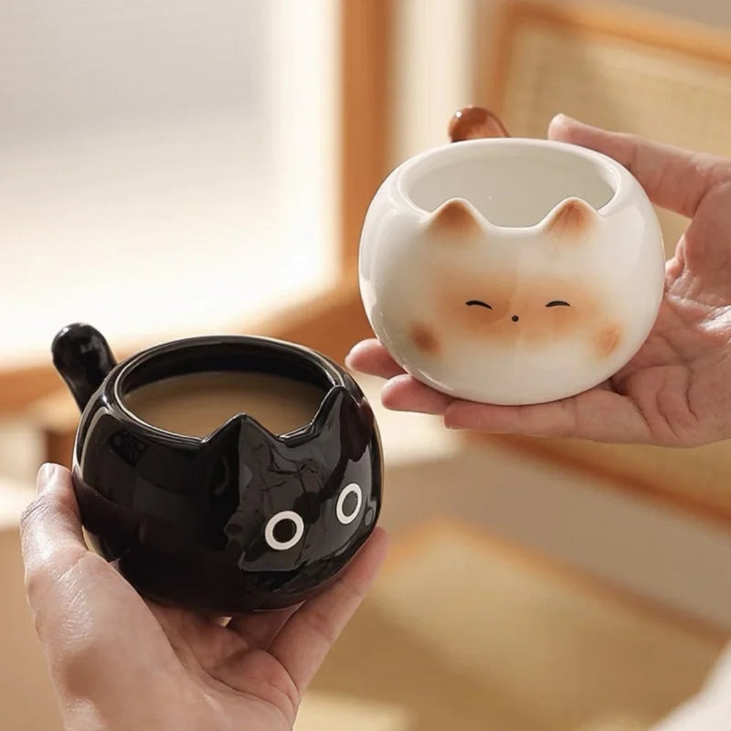 Cute Cat Couple Mugs